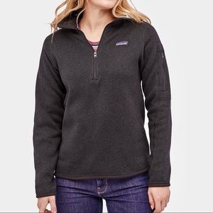 PATAGONIA Quarter-Zip Jacket Sz XS Dark Gray